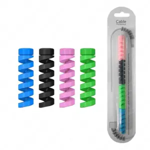 Highly Flexible Silicone Cable Protectors – Durable Cable Saver for Charging Cords, USB Wires & Headphone Cables, Universal Fit for iPhone, Android & More