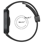 Silicone Watch Strap with Magnetic Folding Clasp – Soft, Adjustable Loop Band for Smartwatches and Traditional Watches - Image 4