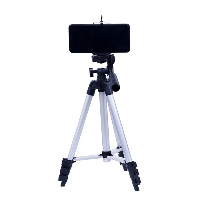 Tripod 3110 Portable Aluminium Lightweight Camera Stand – 3D Head, Flexible Mount, Adjustable Height for Mobile Phones, DSLR & Video Cameras - Image 2