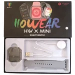 Howear HW X Mini Smartwatch – Compact Bluetooth Smartwatch with Heart Rate Monitor, Fitness Tracking, Notifications & More – Lightweight Wearable for Android & iOS All Accessories