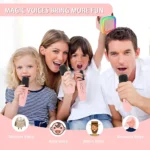 K12 Wireless Karaoke Microphone with Bluetooth Speaker – Portable 2-in-1 Mic & Speaker, High Bass Sound, LED Lights, for Singing, Parties & Events Bluetooth Speaker