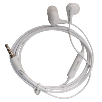 Maxelon String Wired Earphones – 3.5mm Jack Handsfree Earphones with Mic, High Bass Sound, Noise Isolation, Compatible with Android & Other Devices Earphone