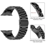 Metal Chain Watch Strap Band 42mm–49mm – Premium Stainless Steel Adjustable Replacement Band for Smartwatches and Traditional Watches Novelty