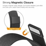 Metal Magnetic Watch Strap 42/49mm – Premium Stainless Steel Mesh Band with Secure Magnetic Closure for Smartwatches - Image 3