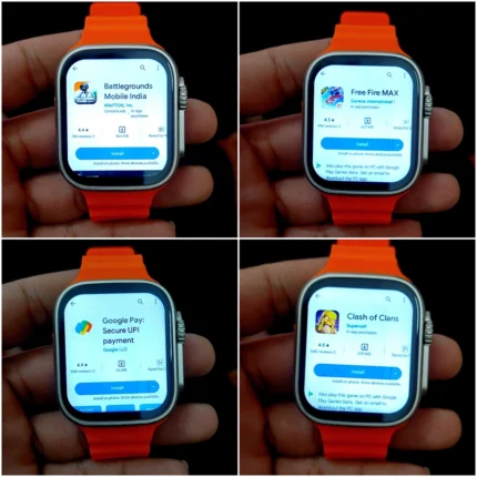 S8 Ultra 5G Android Smartwatch – 4GB RAM 64GB Storage, 4G LTE Calling, GPS, Fitness Tracking, Full Touch Display – Powerful Wearable for Android & iOS All Accessories