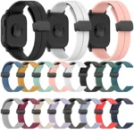 Silicone Watch Strap with Magnetic Folding Clasp – Soft, Adjustable Loop Band for Smartwatches and Traditional Watches Novelty