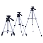 Tripod 3110 Portable Aluminium Lightweight Camera Stand – 3D Head, Flexible Mount, Adjustable Height for Mobile Phones, DSLR & Video Cameras All Accessories