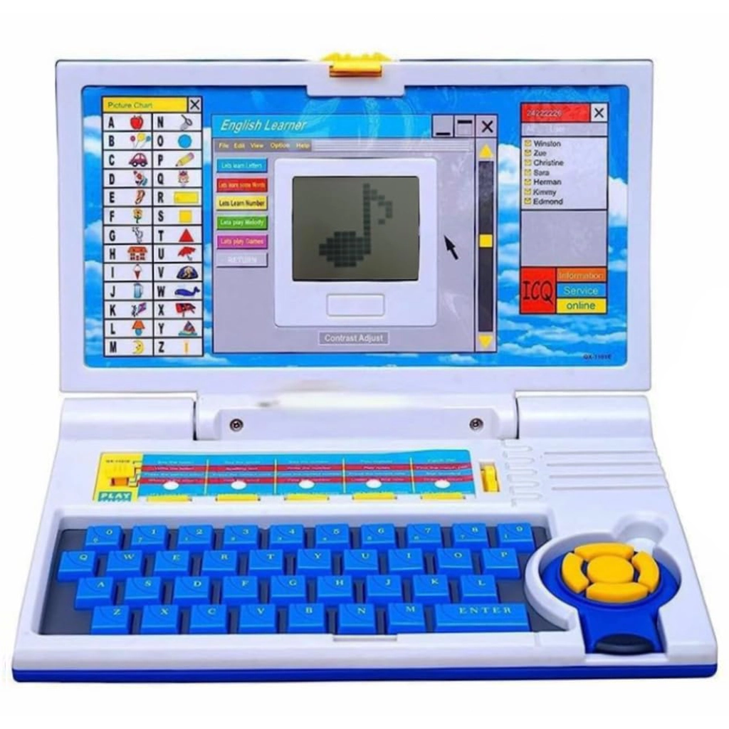 1101 English Learner Educational Laptop for Kids – 20 Learning & Fun Activities | Interactive Toy with Display & Sound Building & Educational