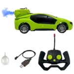 3D Spray Smoke RC Car – Remote Control Car with LED Lights & Realistic Smoke Effect | High-Speed Rechargeable Light-Up Drift Car Toy for Kids