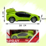3D Spray Smoke RC Car – Remote Control Car with LED Lights & Realistic Smoke Effect | High-Speed Rechargeable Light-Up Drift Car Toy for Kids Action & RC Toys