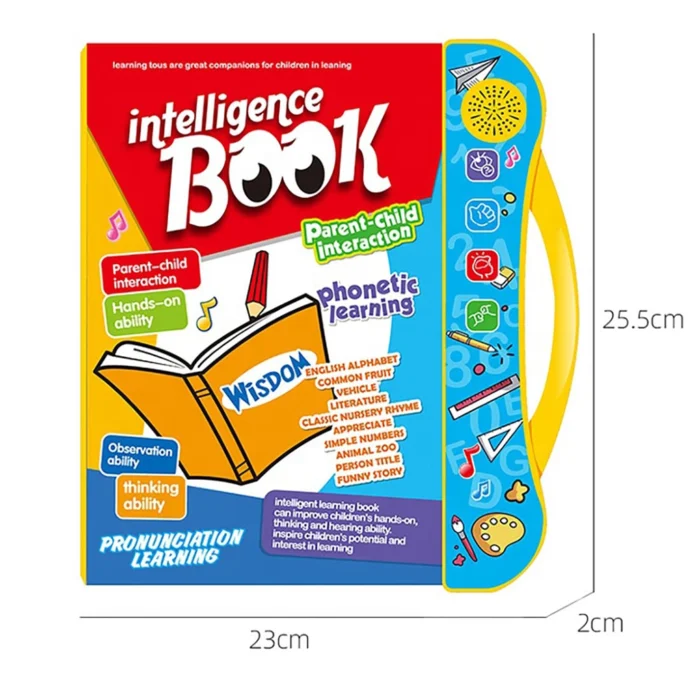 Intelligence Study English Learning Book for Kids with Sound & Music – Educational Preschool Study Book for Letters, Words and Reading - Image 7