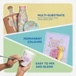 Pidilite Fevicryl Acrylic Colours Pastel Kit – 10 Shades x 15ml | Rich Pigment DIY Paint Set for Canvas, Wood, Leather, Metal & More | Multi-Surface, Non-Cracking, Multicolour Paints - Image 4
