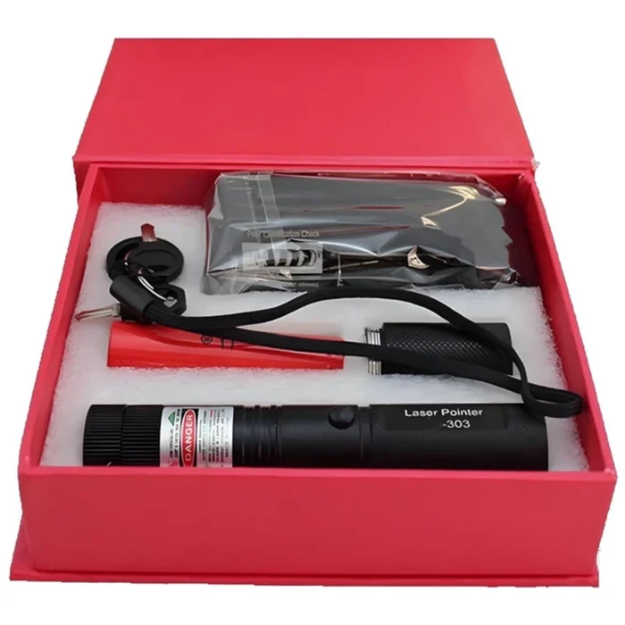 Rechargeable Green Laser Light Pointer – Model 303 | High Power Long Range Beam | Adjustable Focus | Astronomy, Camping, Presentation and Outdoor Use - Image 5