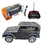 Remote Control Gaddi Thar Toy Car with LED Lights & Music – USB Rechargeable Off-Road Vehicle for Kids, RC Jeep with Stylish Design