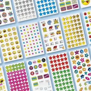 Self-Adhesive Sticker Sheet for Art & Craft – Decorative Stickers for Kids Activities, DIY Projects, Scrapbooking and Decoration