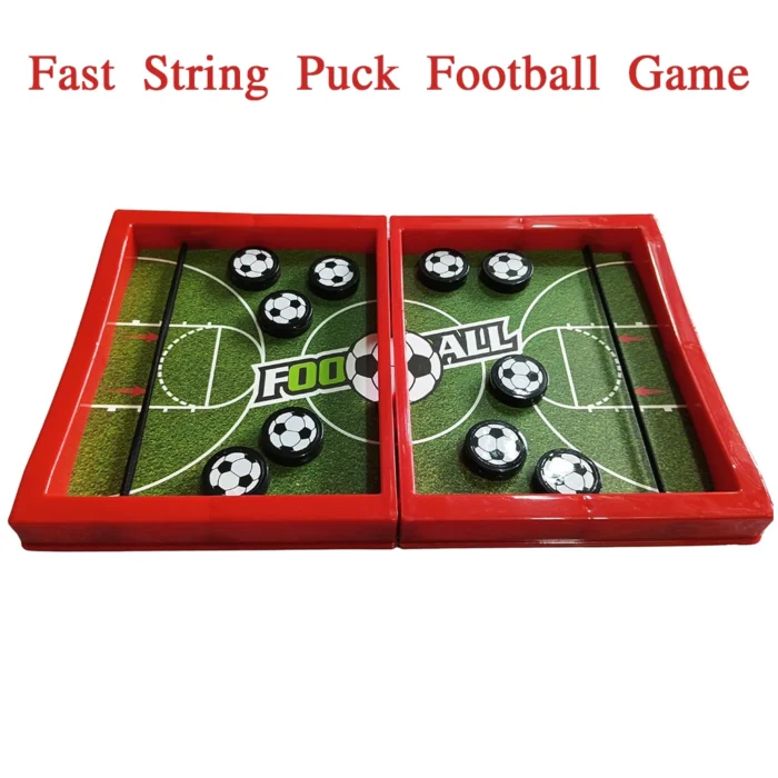 Sparkling String Sling Football Basketball Hockey Table Game – Fast Puck Board Game for Kids & Adults | Fun Interactive Toy for Boys & Girls | Brain Development & Hand-Eye Coordination - Image 1