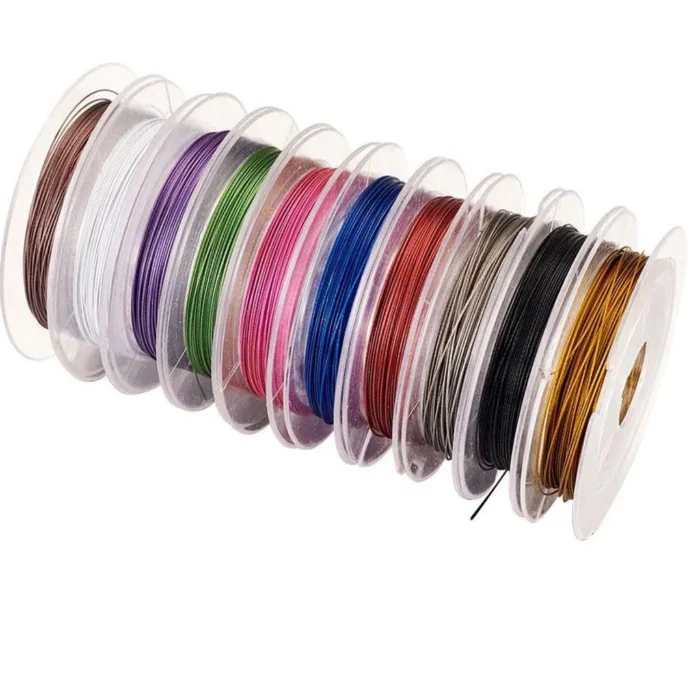 Tiger Tail Beading Wire – 50 Meters (164 Feet) Long, 0.3mm Flexible Stainless Steel Wire for DIY Jewelry Making, Beading, Crafting & Accessories - Image 2