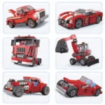 Architect 23-in-1 Racing Car, SUV & Mini Truck Building Blocks Set – 278+ Pcs STEM Educational Construction Toy for Kids Building & Educational