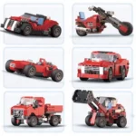 Architect 23-in-1 Racing Car, SUV & Mini Truck Building Blocks Set – 278+ Pcs STEM Educational Construction Toy for Kids Building & Educational