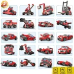 Architect 23-in-1 Racing Car, SUV & Mini Truck Building Blocks Set – 278+ Pcs STEM Educational Construction Toy for Kids Building & Educational