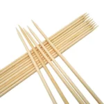 Bamboo Wood Skewer BBQ Sticks – Eco-Friendly Disposable Wooden Sticks for Barbecue, Kebabs, Fruits & Party Snacks | Food-Grade & Biodegradable Art and Craft