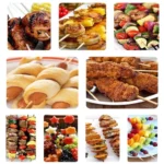 Bamboo Wood Skewer BBQ Sticks – Eco-Friendly Disposable Wooden Sticks for Barbecue, Kebabs, Fruits & Party Snacks | Food-Grade & Biodegradable Art and Craft