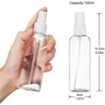 Fine Mist Spray Bottle – 100ml Refillable Mini Atomizer Bottle for Travel, Skincare, Sanitizer, Perfume & Essential Oils Bathroom Accessories
