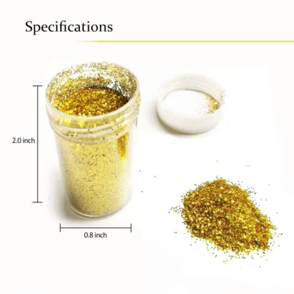 Glitter Sparkle Powder – 15g Multicolor Glitter Dust for Resin Art, Nail Art, DIY Crafts & Decoration | Shimmer Pigment for Slime, Cards, Ornaments and More Art and Craft