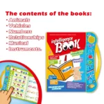 Intelligence Study English Learning Book for Kids with Sound & Music – Educational Preschool Study Book for Letters, Words and Reading Book