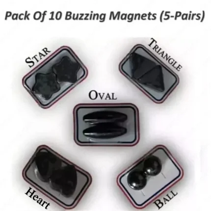 Magnet Set – 10-Piece Magnetic Stones (5 Pairs) | Heart, Oval, Triangle, Ball, Star Shaped Polished Chumbak Toys for Kids & Adults – Learning & Fun Activity Set Art and Craft