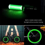 LED Flash Light Valve Caps for Car, Bike, Bicycle – Motion Sensor Wheel Tyre Rim Lights (1 Pair) | Neon Glow Accessory for Night Riding & Style Outdoor & Sports
