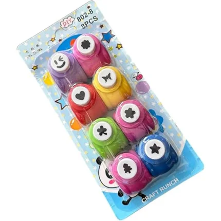 Paper Punch Set – 6 Pcs Medium Size DIY Craft Punches with Assorted Design Shapes | Art & Craft Punch Kit for School Projects, Scrapbooking & Decoration Art and Craft