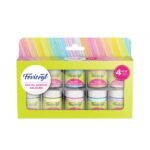 Pidilite Fevicryl Acrylic Colours Pastel Kit – 10 Shades x 15ml | Rich Pigment DIY Paint Set for Canvas, Wood, Leather, Metal & More | Multi-Surface, Non-Cracking, Multicolour Paints Painting Materials
