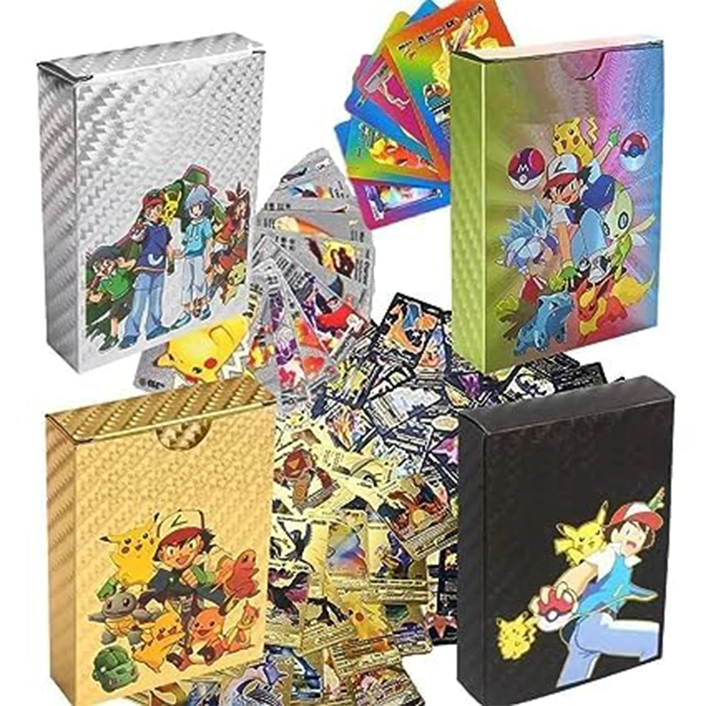 Pokémon Trading Card Game – Gold, Silver, Rainbow & Black Rare Cards Collection | Battle & Collect Legendary Pokémon TCG Cards for Kids & Collectors Board & Card Games
