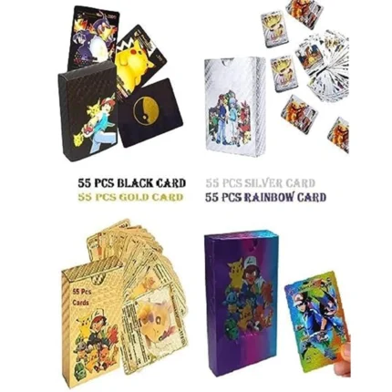 Pokémon Trading Card Game – Gold, Silver, Rainbow & Black Rare Cards Collection | Battle & Collect Legendary Pokémon TCG Cards for Kids & Collectors Board & Card Games