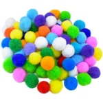 Pom Pom Ball – Round Fluffy Soft Multicolour Balls for Art & Craft, DIY Decoration & School Projects | Assorted Craft Pack for Kids & Hobbyists Art and Craft