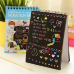 Rainbow Scratch Art Magic Note Pad – Creative Scratch Paper Drawing Kit for Kids | Colorful Doodle Notepad with Stylus for Fun Art, Learning & Gifting Art and Craft