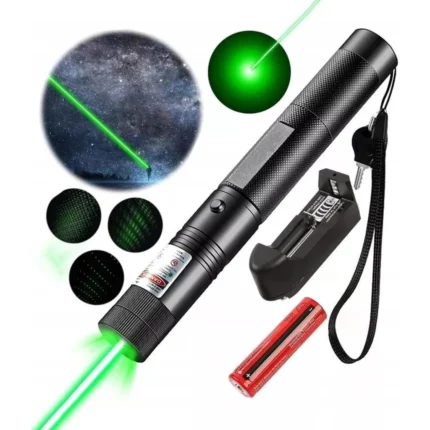 Rechargeable Green Laser Light Pointer – Model 303 | High Power Long Range Beam | Adjustable Focus | Astronomy, Camping, Presentation and Outdoor Use Action & RC Toys