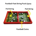 Sparkling String Sling Football Basketball Hockey Table Game – Fast Puck Board Game for Kids & Adults | Fun Interactive Toy for Boys & Girls | Brain Development & Hand-Eye Coordination Building & Educational