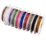 Tiger Tail Beading Wire – 50 Meters (164 Feet) Long, 0.3mm Flexible Stainless Steel Wire for DIY Jewelry Making, Beading, Crafting & Accessories Art and Craft