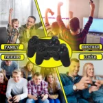4K Ultra HD TV Video Game Console Stick with Dual 2.4G Wireless Controllers | 10,000+ Built-in Classic Retro Games | 64GB Mini HDMI Gaming Console – GB, GBA, GBC, SFC, FC, MD Emulators Action & RC Toys