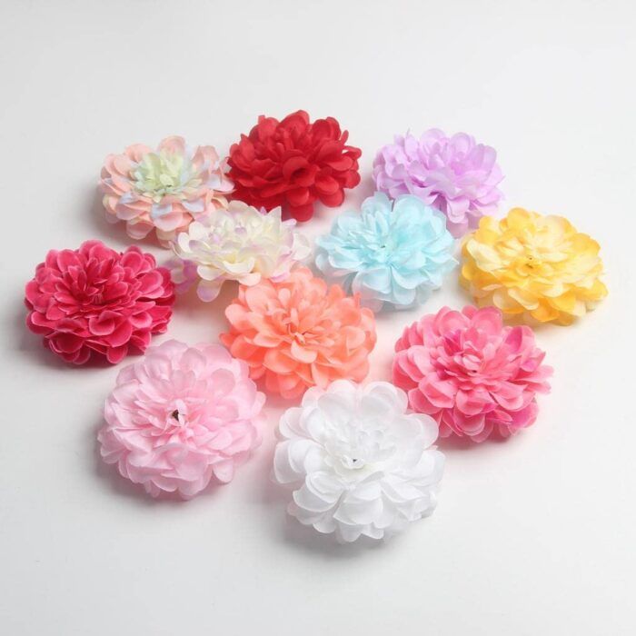 Artificial Silk Chrysanthemum Flower Head – Realistic Floral Decoration for DIY Crafts, Bouquets and Home Decor - Image 2