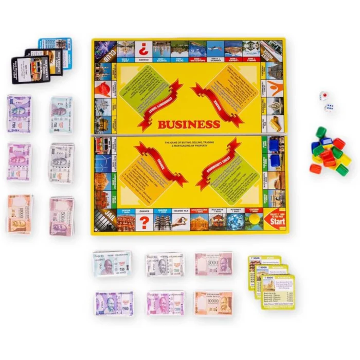 Ratnas 5 in 1 Original Business Junior Board Game with Notes – Party & Fun Game Set for Kids and Family (Model 1233) - Image 3