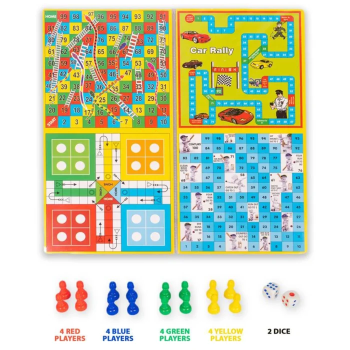 Ratnas 5 in 1 Original Business Senior Board Game with Notes – Classic Party & Fun Game Set for Family and Kids (Model 1234) - Image 4