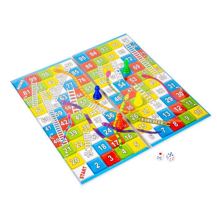 Ratnas Little 2 in 1 Classic Strategy Game – Snakes and Ladders with Ludo for Kids and Family Fun - Image 3