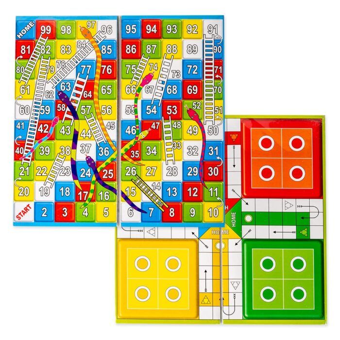 Ratnas Little 2 in 1 Classic Strategy Game – Snakes and Ladders with Ludo for Kids and Family Fun - Image 5