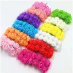 Artificial Mini Foam Rose Flower Heads – Multicolour DIY Craft Flowers for Decoration, Bouquets, Scrapbooking & Events Art and Craft
