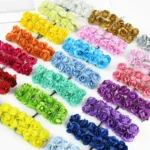Artificial Mini Paper Rose Flower Heads – Multicolour DIY Craft Roses for Decoration, Bouquets & Scrapbooking Art and Craft