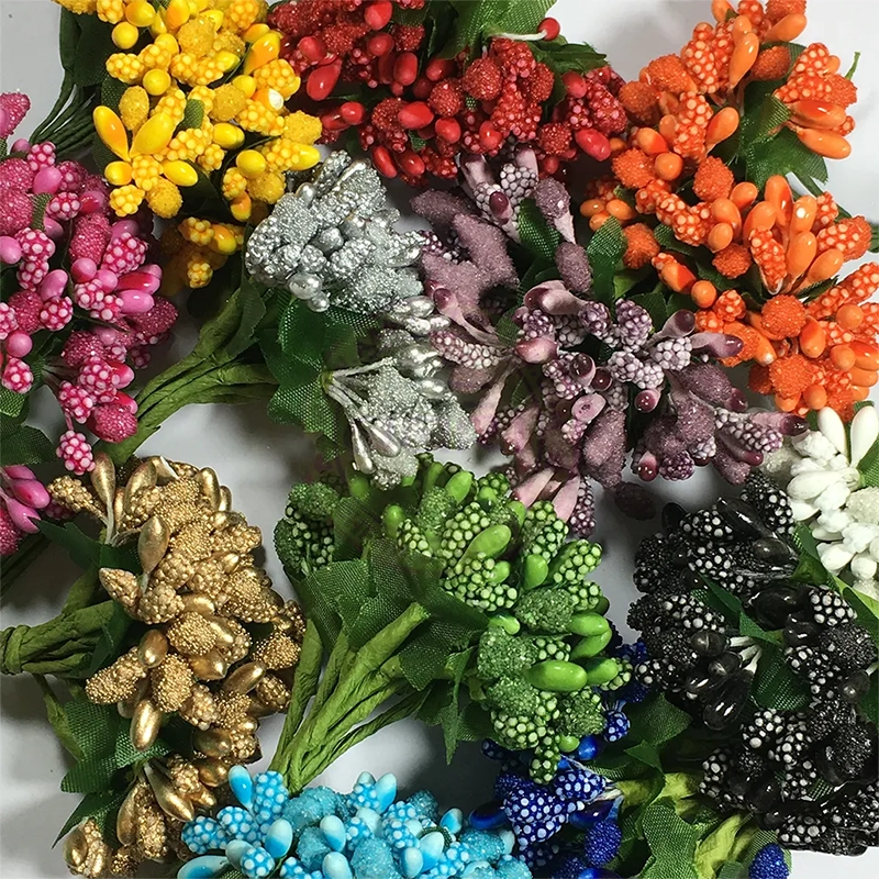 Artificial Pollen Flowers – Multicolour Decorative Stamens for DIY Craft, Bouquets and Floral Arrangements Art and Craft