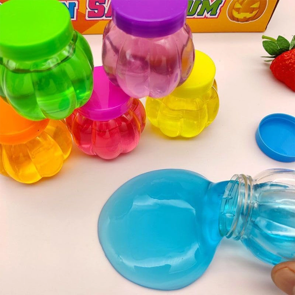 Crystal Clear Jelly Slime_2 Crystal Clear Jelly Slime Putty with Beads – Non-Toxic Clay Mud for Kids | Multicolour Sensory Play Toy (Pack of 1) - Image 2